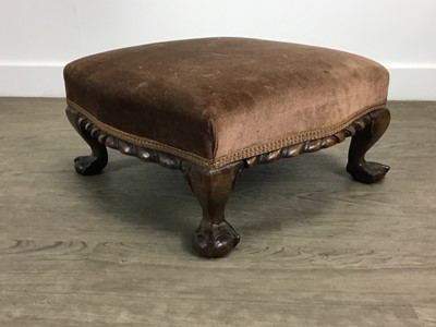 Lot 814 - MAHOGANY STOOL