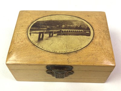 Lot 843 - GROUP OF MAUCHLINE WARE BOXES