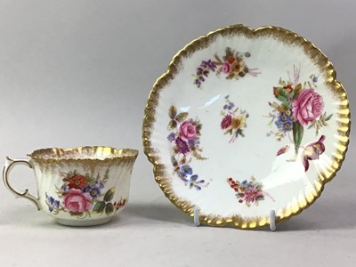 Lot 852 - FLORAL PART TEA SERVICE