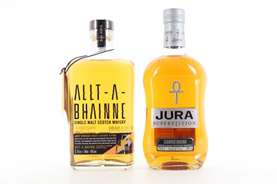 Lot 246 - JURA SUPERSTITION AND ALLT-A-BHAINNE 'JUST ENOUGH PEAT TO START A FIRE'