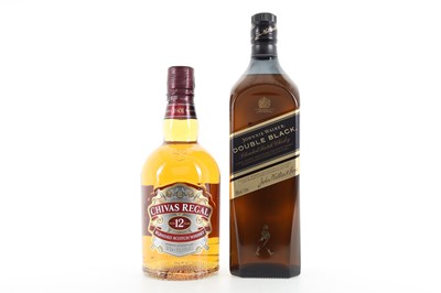 Lot 248 - JOHNNIE WALKER DOUBLE BLACK 1L AND CHIVAS REGAL 12 YEAR OLD