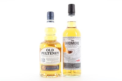 Lot 266 - OLD PULTENEY 12 YEAR OLD AND ARMORE LEGACY