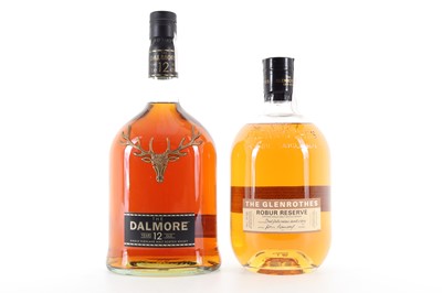 Lot 281 - DALMORE 12 YEAR OLD 1L AND GLENROTHES ROBUR RESERVE 1L