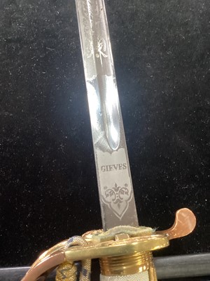 Lot 4 - BRITISH ROYAL NAVAL OFFICER'S DRESS SWORD