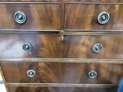 Lot 842 - MAHOGANY CHEST OF DRAWERS