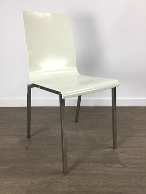 Lot 130 - SET OF TEN PEDRALI STACKING CHAIRS