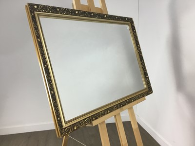 Lot 135 - GILT FRAMED WALL MIRROR