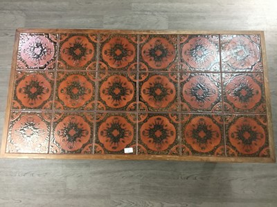 Lot 89 - TILE TOPPED COFFEE TABLE