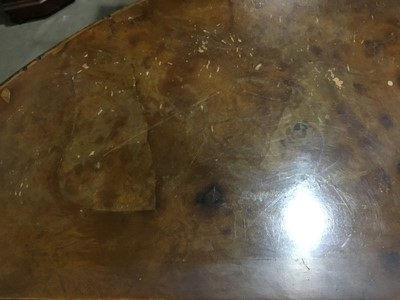 Lot 78 - WALNUT DEMI LUNE CABINET