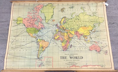Lot 182 - W & AK JOHNSTON LTD MAP OF THE WORLD