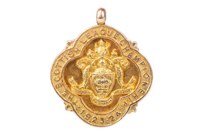 Lot 1659 - ARTHUR DIXON OF RANGERS F.C., SCOTTISH LEAGUE CHAMPIONSHIP WINNERS GOLD MEDAL
