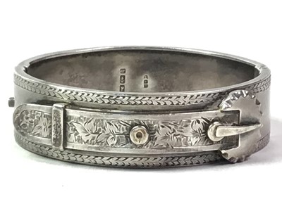 Lot 192 - VICTORIAN SILVER BANGLE