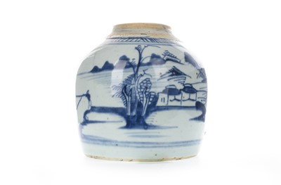 Lot 1219 - GROUP OF FIVE CHINESE BLUE AND WHITE GINGER JARS