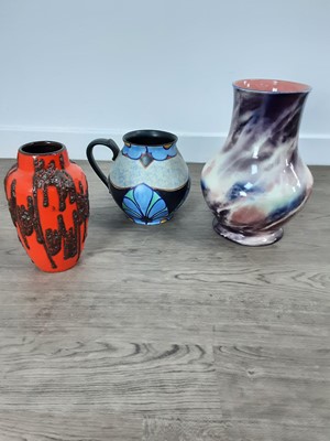 Lot 307 - GROUP OF WEST GERMAN POTTERY VASES