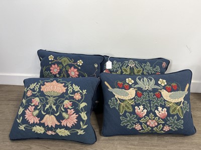 Lot 228 - SET OF FOUR WOOLWORK CUSHIONS