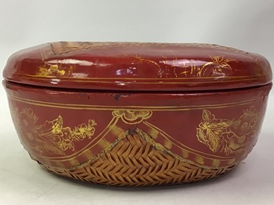 Lot 36 - CHINESE LACQUER BOX