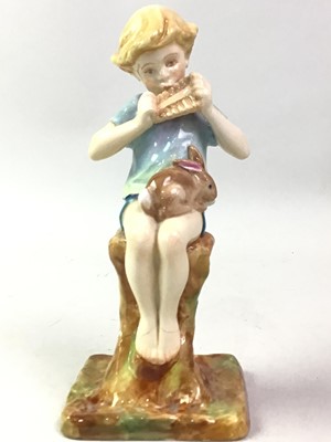 Lot 391 - ROYAL WORCESTER PETER PAN FIGURE