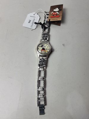 Lot 396 - MICKEY MOUSE INGERSOLL MECHANICAL WRIST WATCH