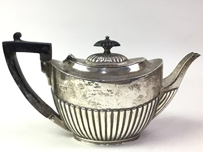 Lot 236 - SILVER TEA POT