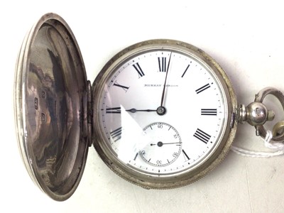 Lot 425 - SILVER FULL HUNTER POCKET WATCH