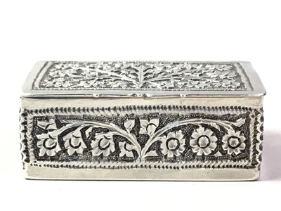 Lot 437 - THREE CONTINENTAL SILVER TRINKET BOXES