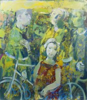 Lot 159 - ANDREI BLUDOV (RUSSIAN), FAMILY oil on canvas,...