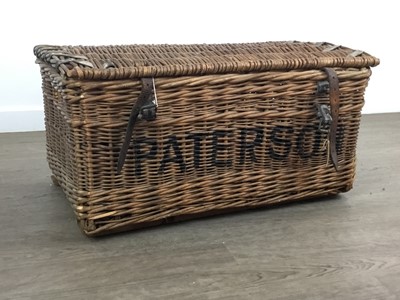 Lot 343 - MODERN WICKER HAMPER