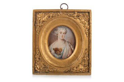 Lot 1315 - THREE PORTRAIT MINIATURES