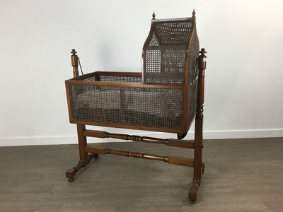 Lot 517 - VICTORIAN MAHOGANY CRADLE