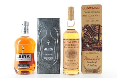 Lot 290 - JURA SUPERSTITION AND GLENMORANGIE 10 YEAR OLD