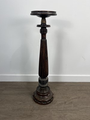 Lot 249 - MAHOGANY CIRCULAR COLUMN PLANT STAND