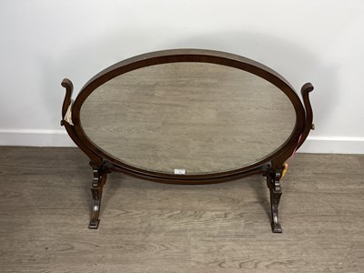 Lot 498 - TWO MAHOGANY DRESSING MIRRORS