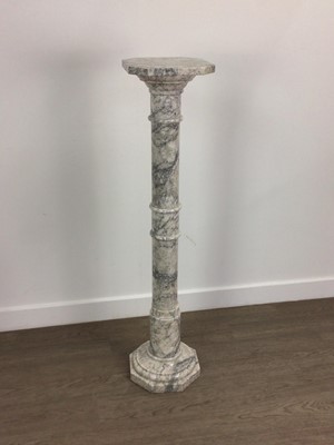 Lot 513 - MARBLE PEDESTAL PLANT STAND