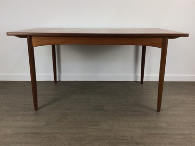 Lot 595 - TEAK DINING TABLE