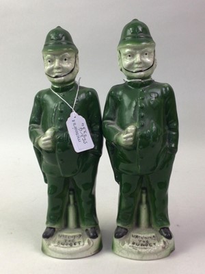 Lot 553 - PAIR OF FULHAM POTTERY STYLE FIGURES