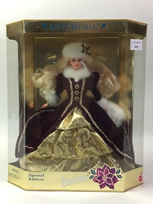 Lot 605 - THREE BOXED DOLLS