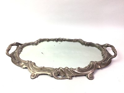 Lot 580 - SILVER PLATED TRAY