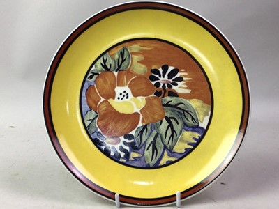 Lot 335 - TEN CLARICE CLIFF INSPIRED WALL PLATES