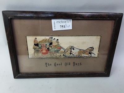 Lot 751 - FRAMED TAPESTRY