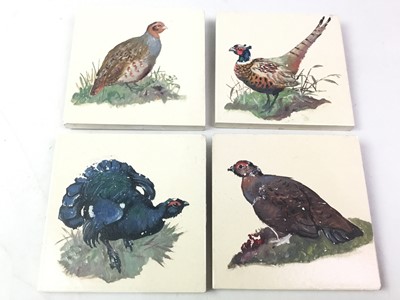 Lot 744 - SET OF FIVE WALL HANGING TILES