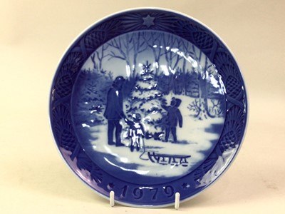 Lot 722 - COLLECTION OF ROYAL COPENHAGEN BLUE AND WHITE PLATES