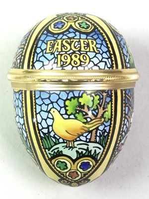 Lot 724 - HALCYON DAYS CERAMIC EGGS