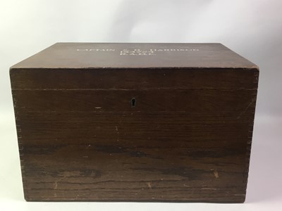 Lot 729 - MAHOGANY BOX