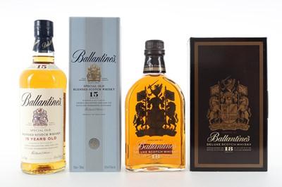 Lot 306 - BALLANTINE'S 18 YEAR OLD 75CL AND 15 YEAR OLD