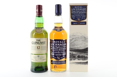 Lot 307 - ROYAL LOCHNAGAR 12 YEAR OLD AND GLENLIVET 12 YEAR OLD