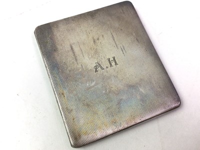 Lot 794 - SILVER ENGINE TURNED CIGARETTE CASE