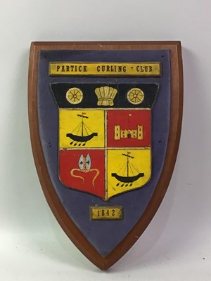 Lot 1744 - PARTICK CURLING CLUB, CLUB CREST AND MOTTO