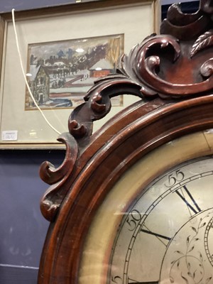 Lot 1010 - SCOTTISH MAHOGANY DRUMHEAD CLOCK