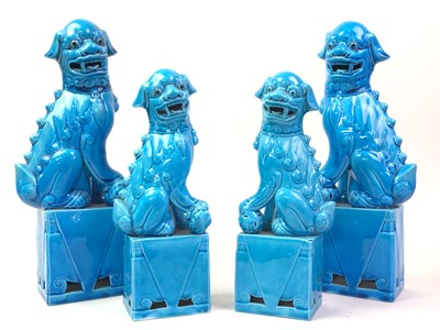 Lot 620 - PAIR OF CHINESE FOO DOGS