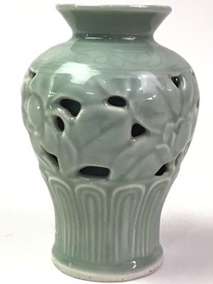 Lot 630 - CHINESE CELADON VASE